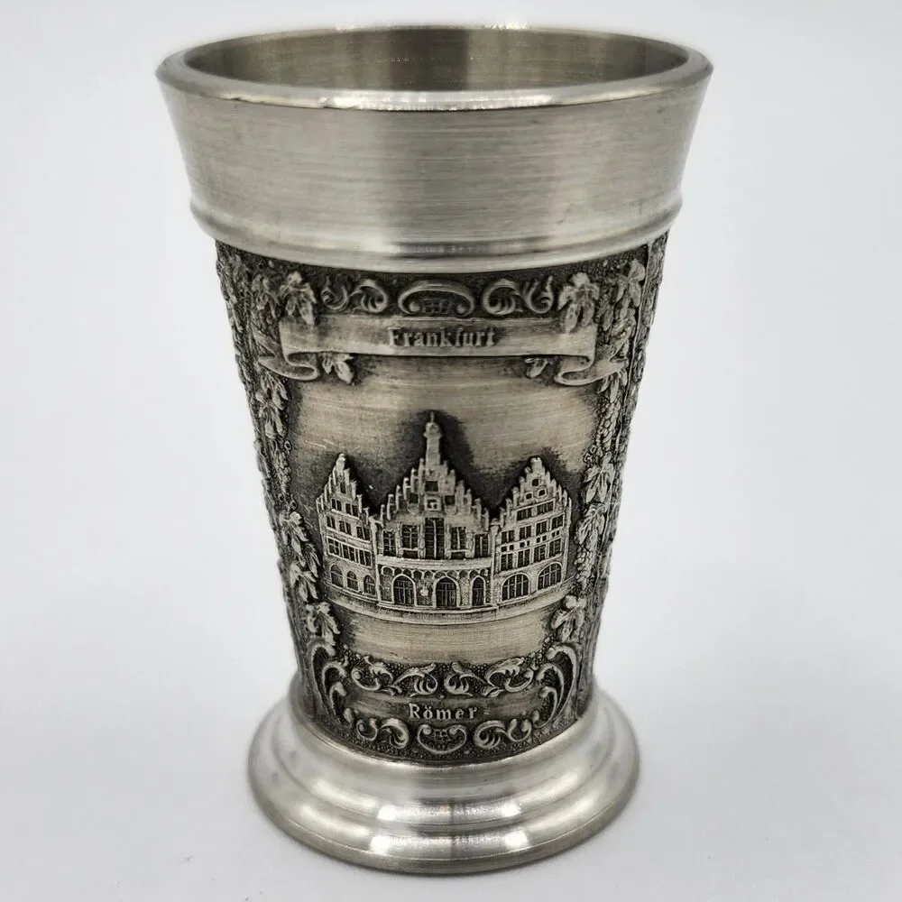 Original Zinn-Becker 95% Zinn Pewter Shot Glass (Frankfurt)